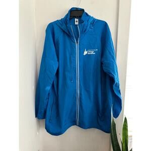 CHICAGO BANK OF AMERICA MARATHON Blue Nylon Jacket | Size 2X